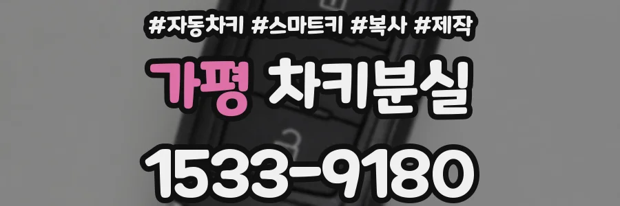 가평 차키분실