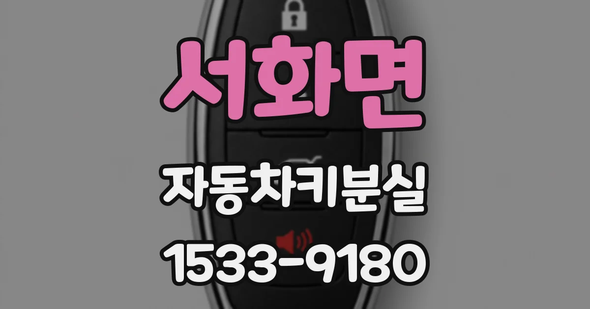 서화면 자동차키분실