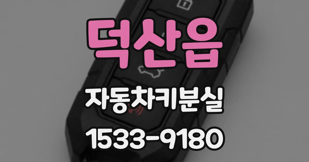 덕산읍 자동차키분실