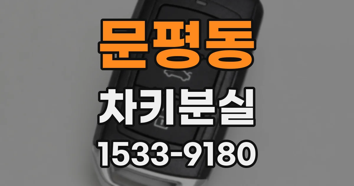 문평동 차키분실