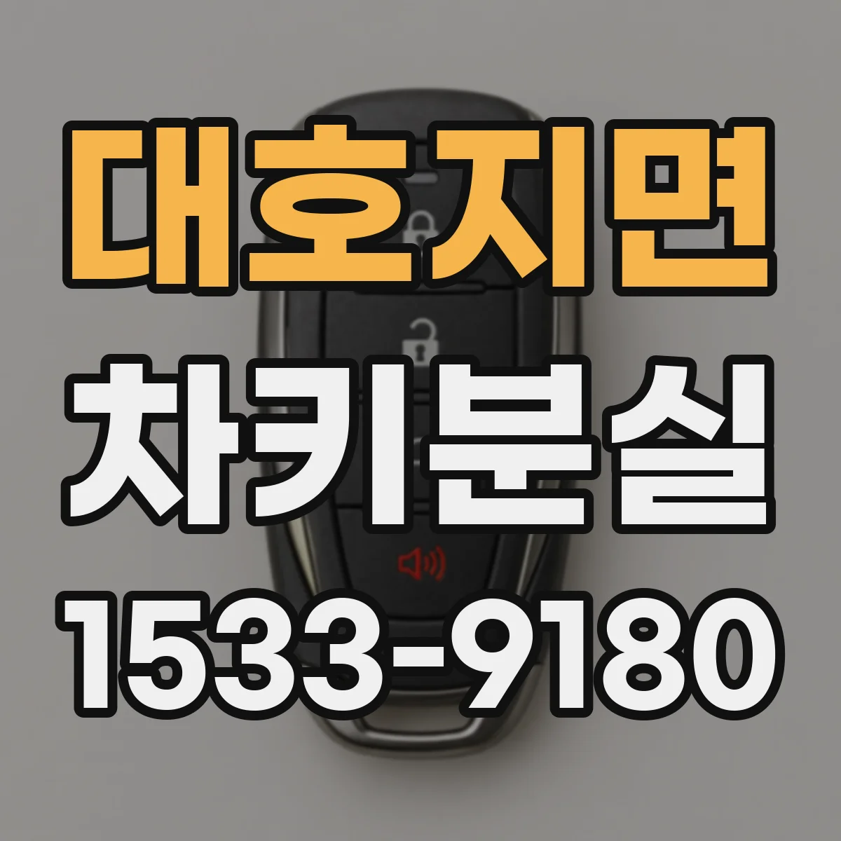대호지면 차키분실