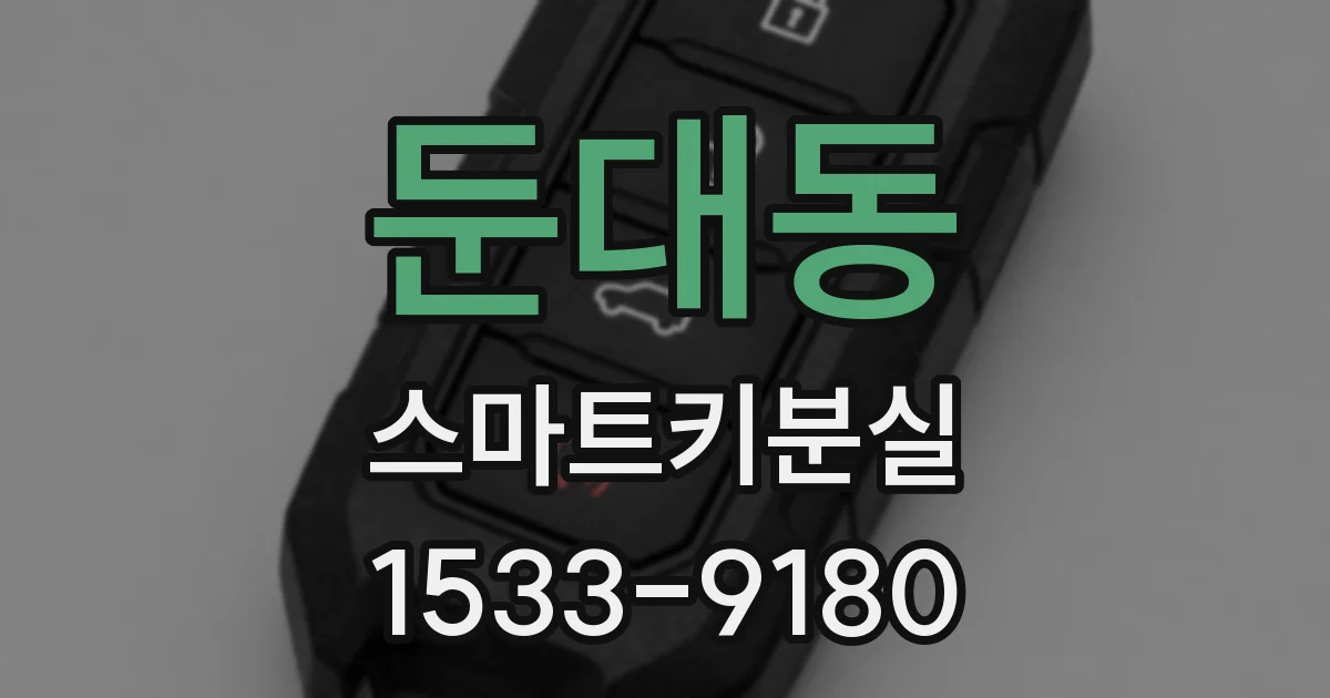 둔대동 스마트키분실