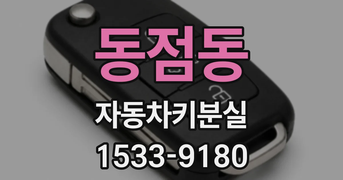 동점동 자동차키분실