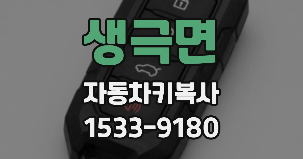 생극면 자동차키복사