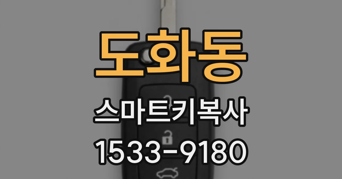 도화동 스마트키복사