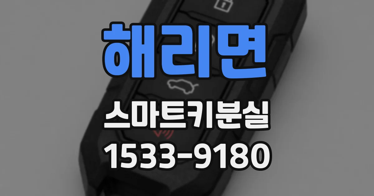 해리면 스마트키분실