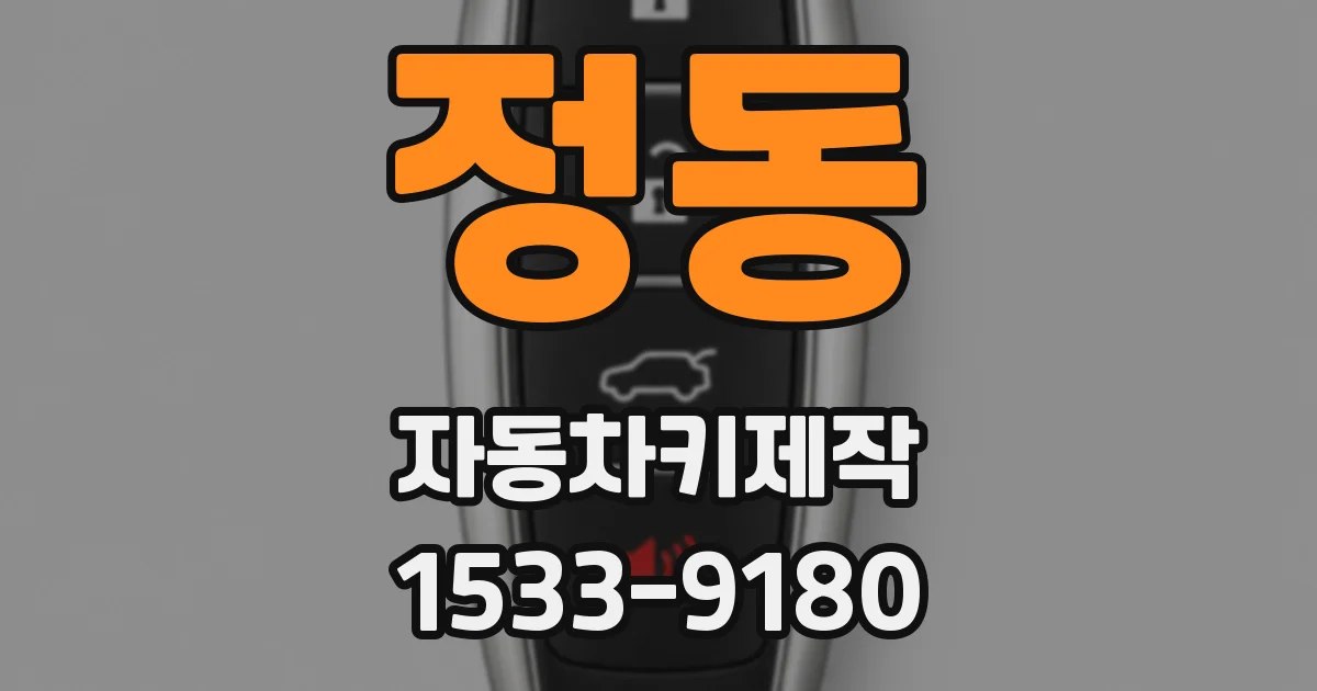 정동 자동차키제작