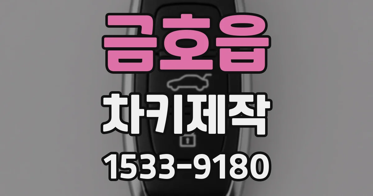 금호읍 차키제작