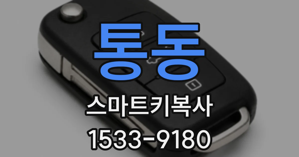 통동 스마트키복사