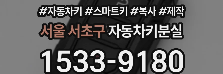 서울 서초구 자동차키분실