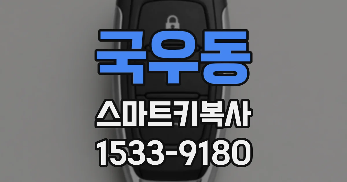 국우동 스마트키복사