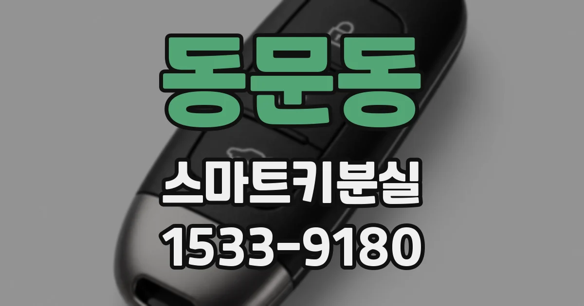 동문동 스마트키분실