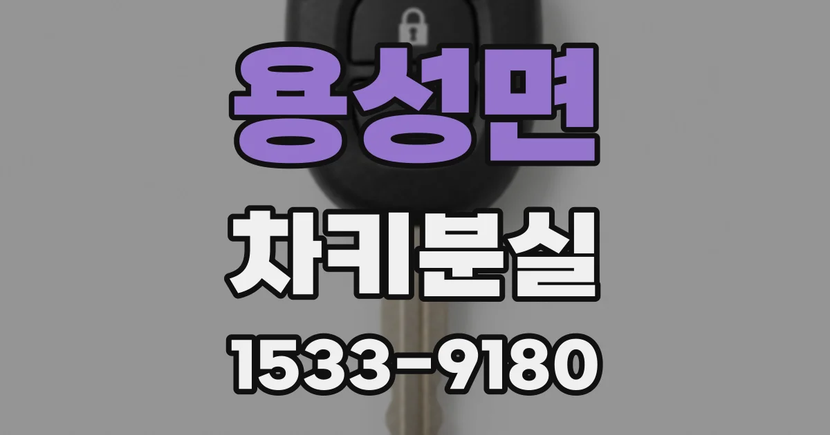 용성면 차키분실