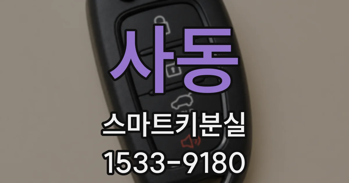 사동 스마트키분실