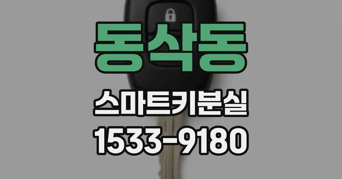 동삭동 스마트키분실