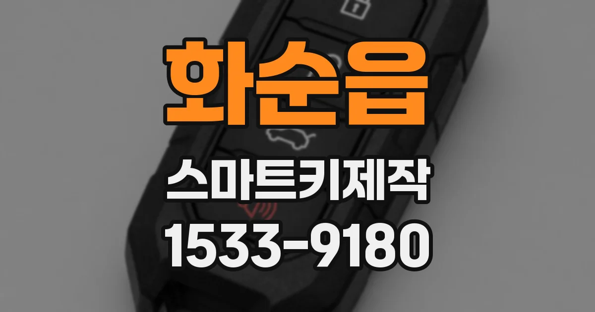 화순읍 스마트키제작