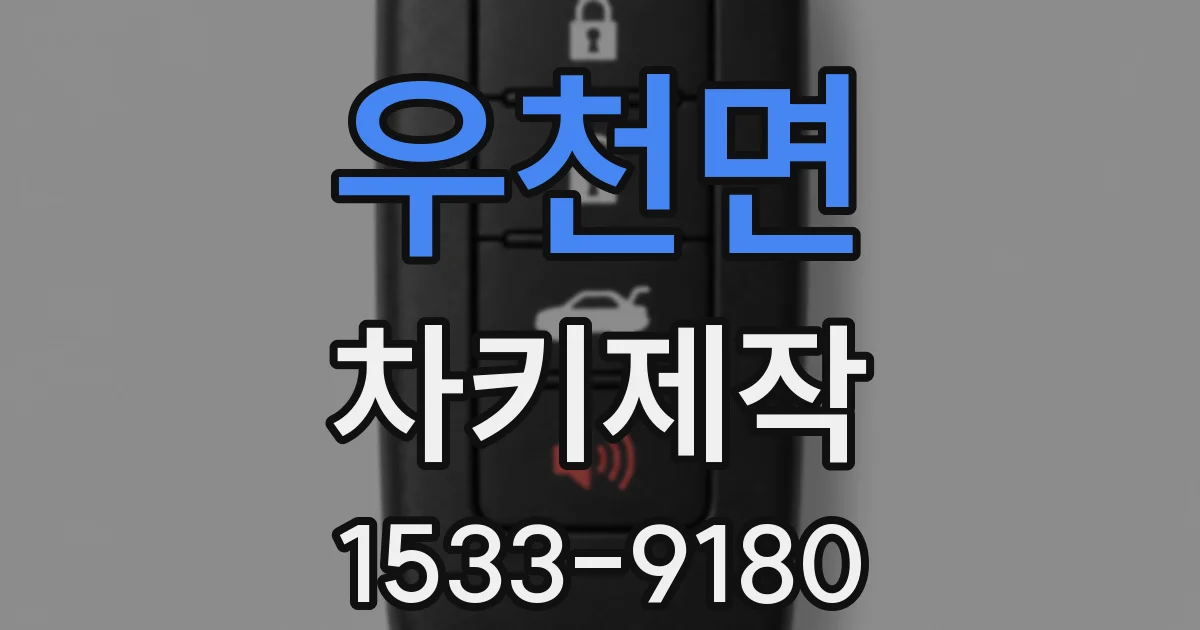 우천면 차키제작