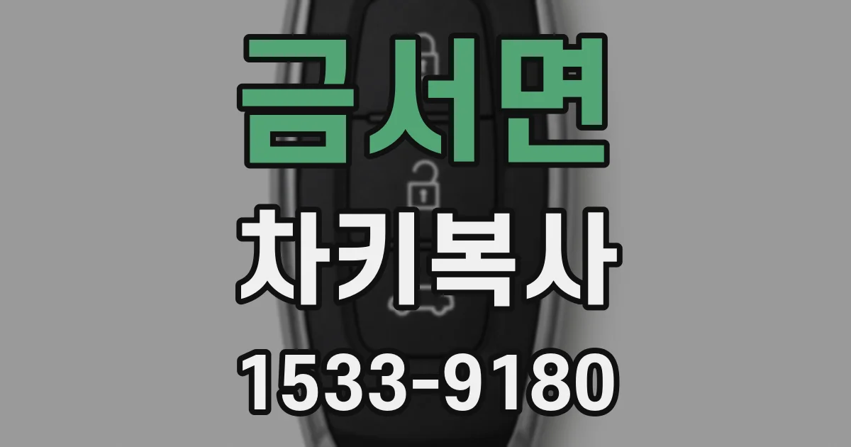금서면 차키복사