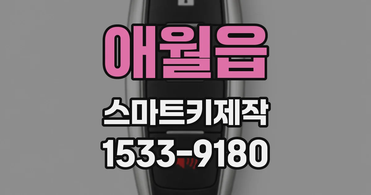 애월읍 스마트키제작
