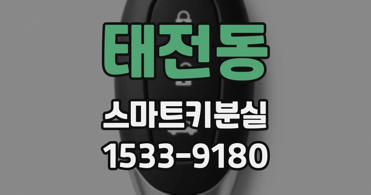 태전동 스마트키분실