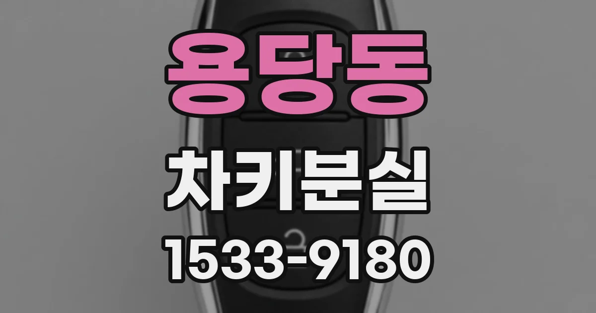 용당동 차키분실