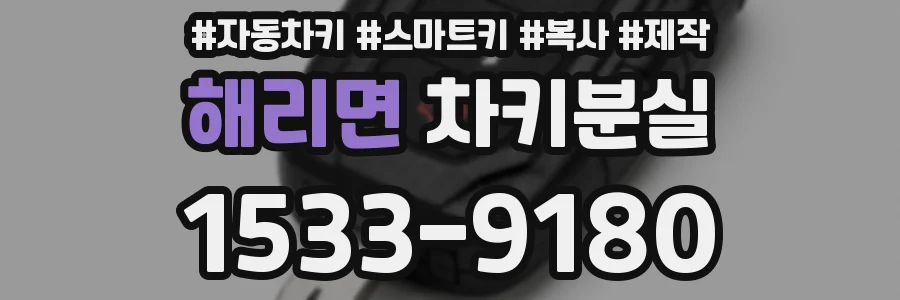 해리면 차키분실