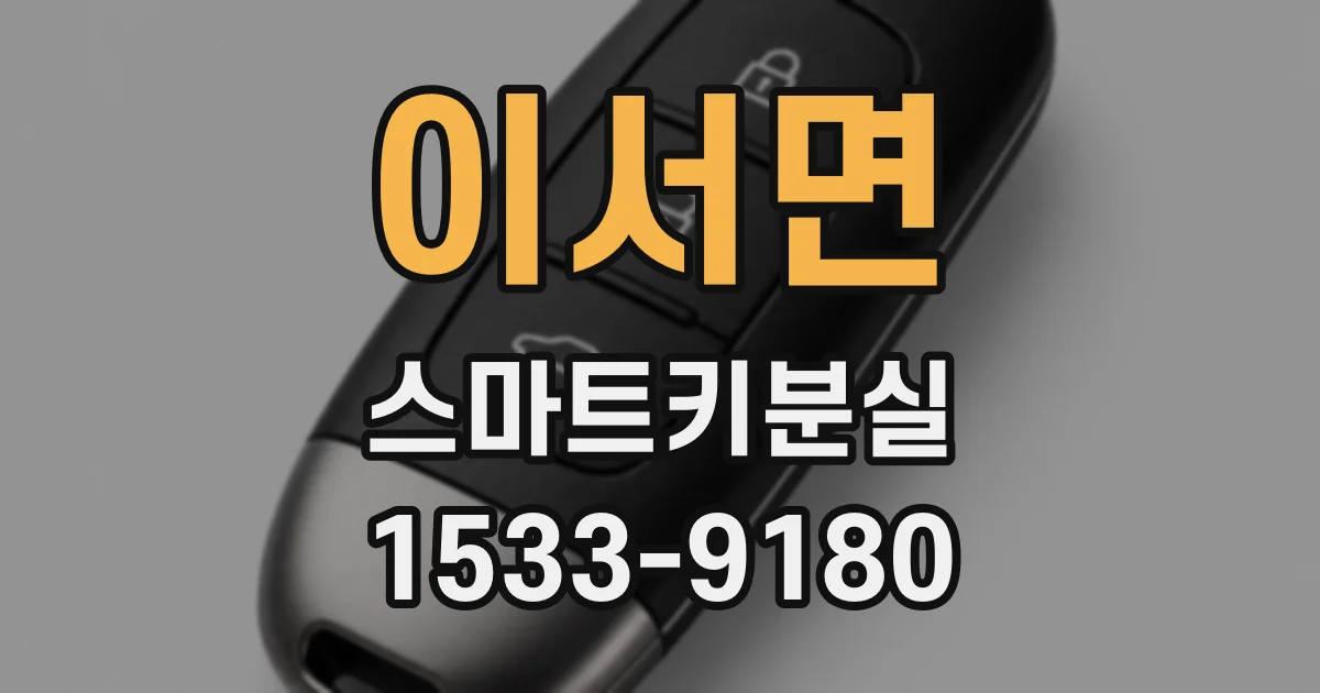 이서면 스마트키분실