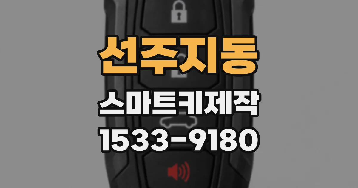 선주지동 스마트키제작