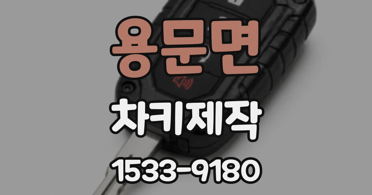 용문면 차키제작