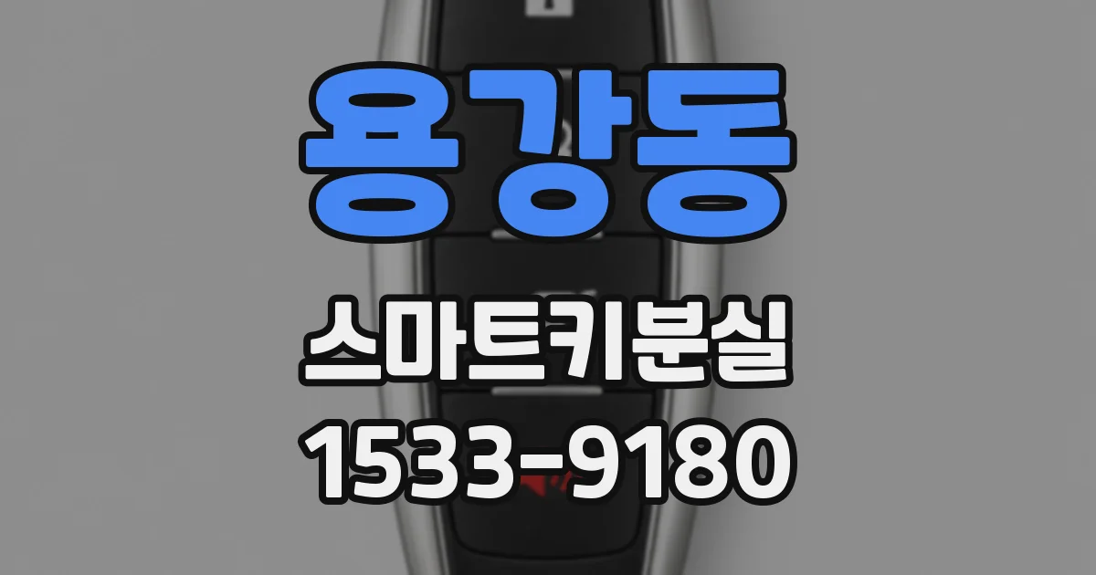 용강동 스마트키분실