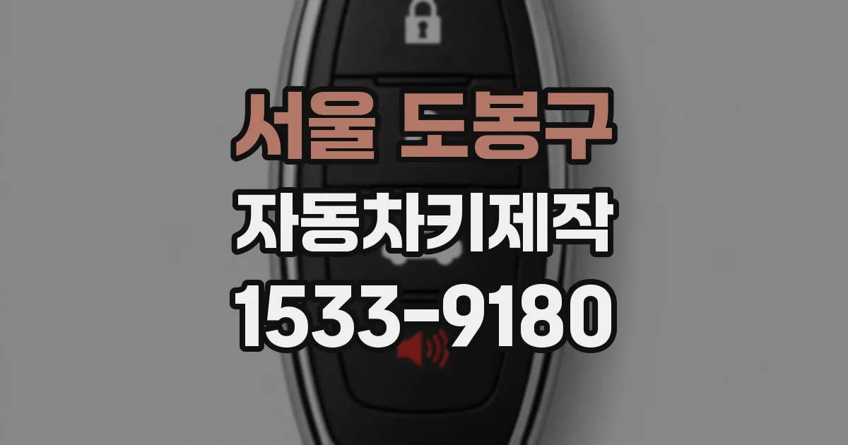 서울 도봉구 자동차키제작
