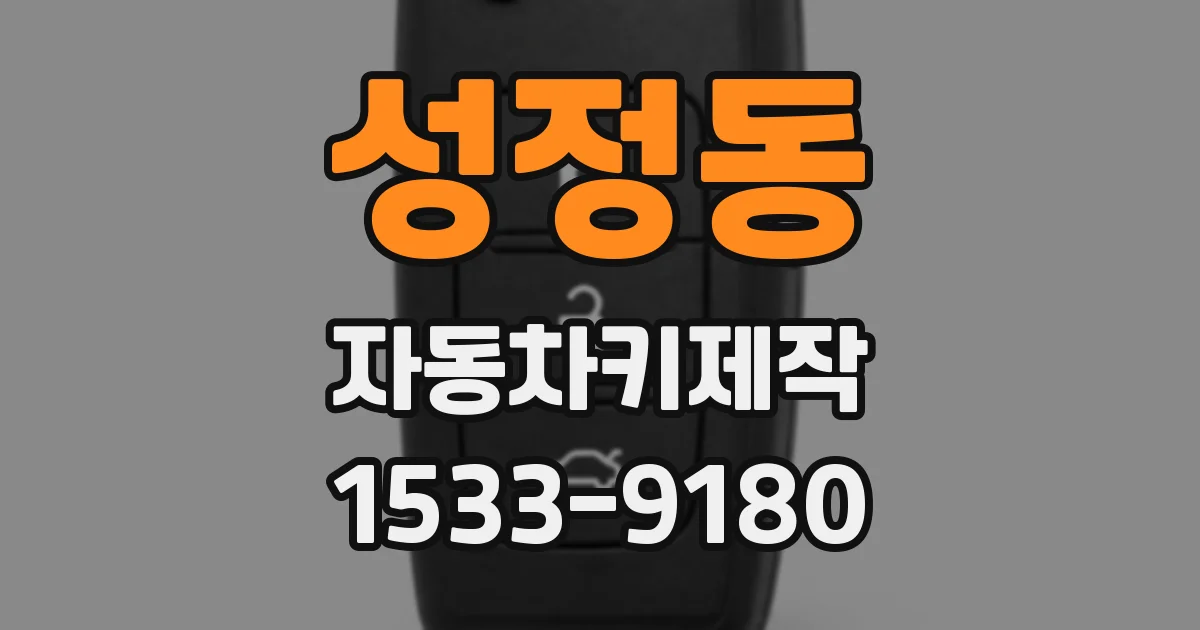 성정동 자동차키제작