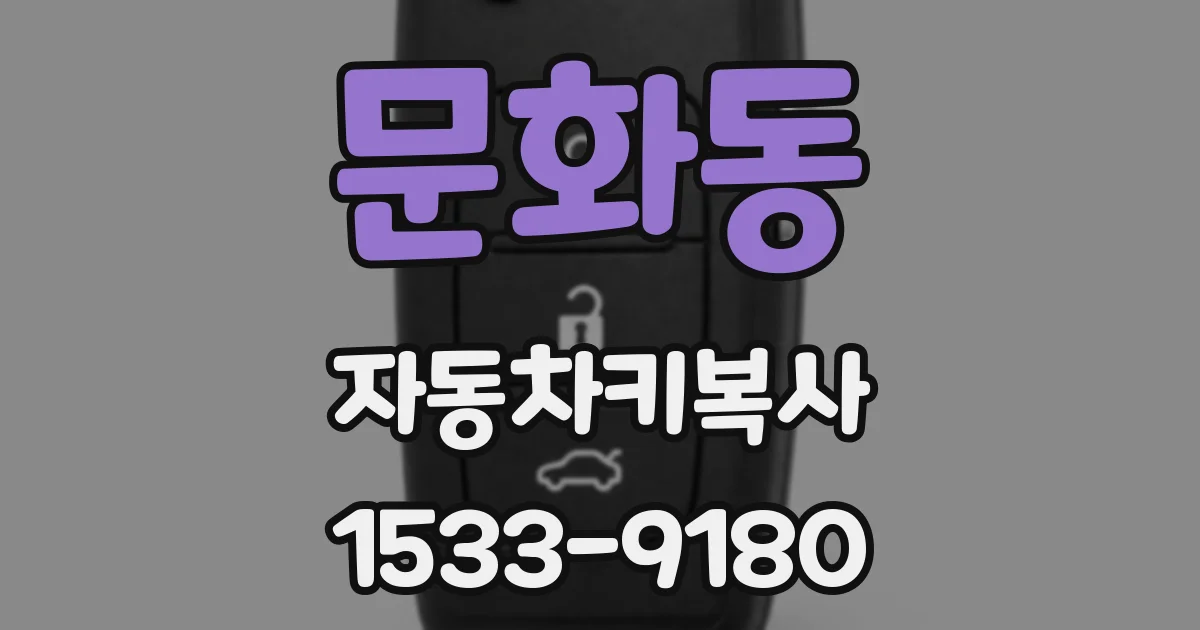 문화동 자동차키복사