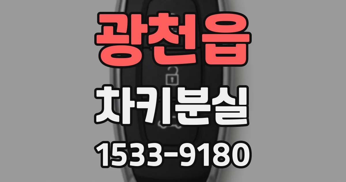광천읍 차키분실