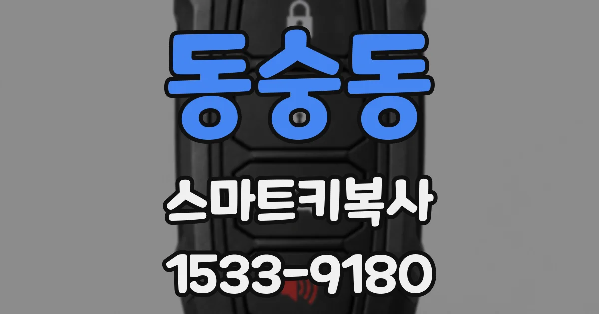 동숭동 스마트키복사