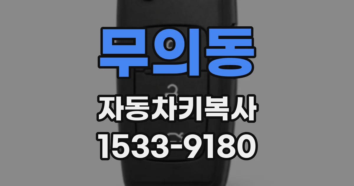 무의동 자동차키복사
