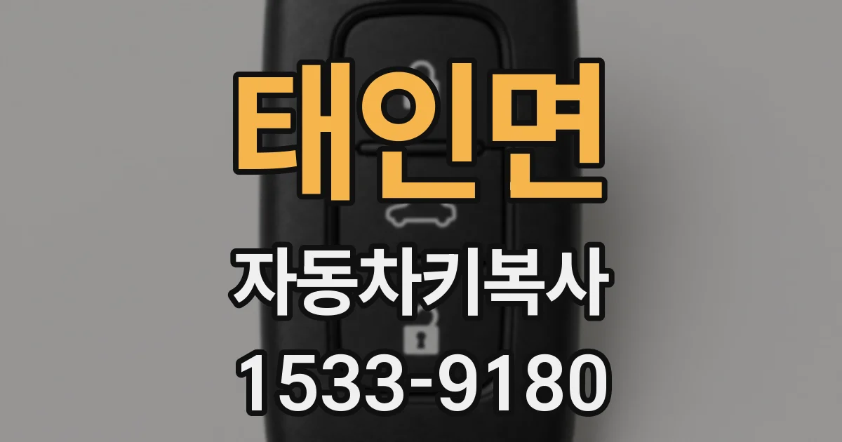 태인면 자동차키복사