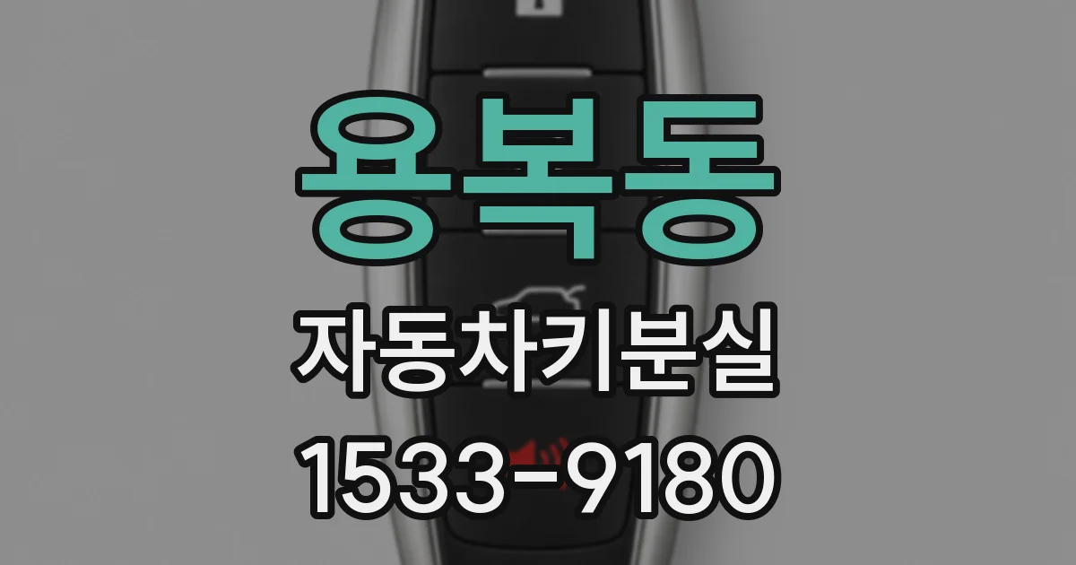 용복동 자동차키분실