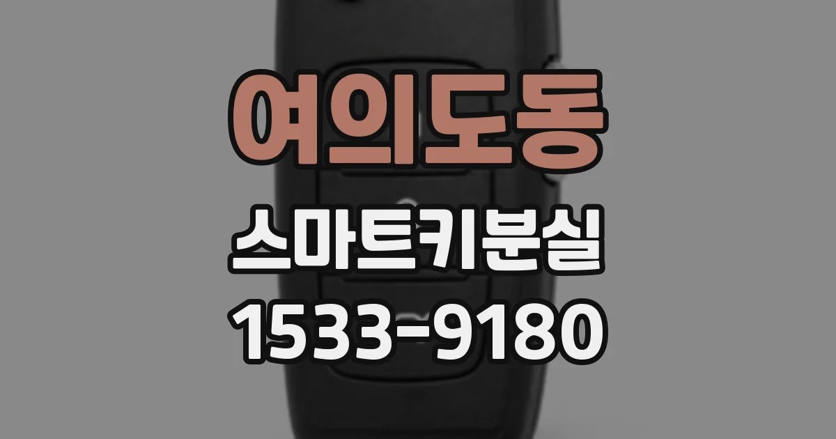여의도동 스마트키분실