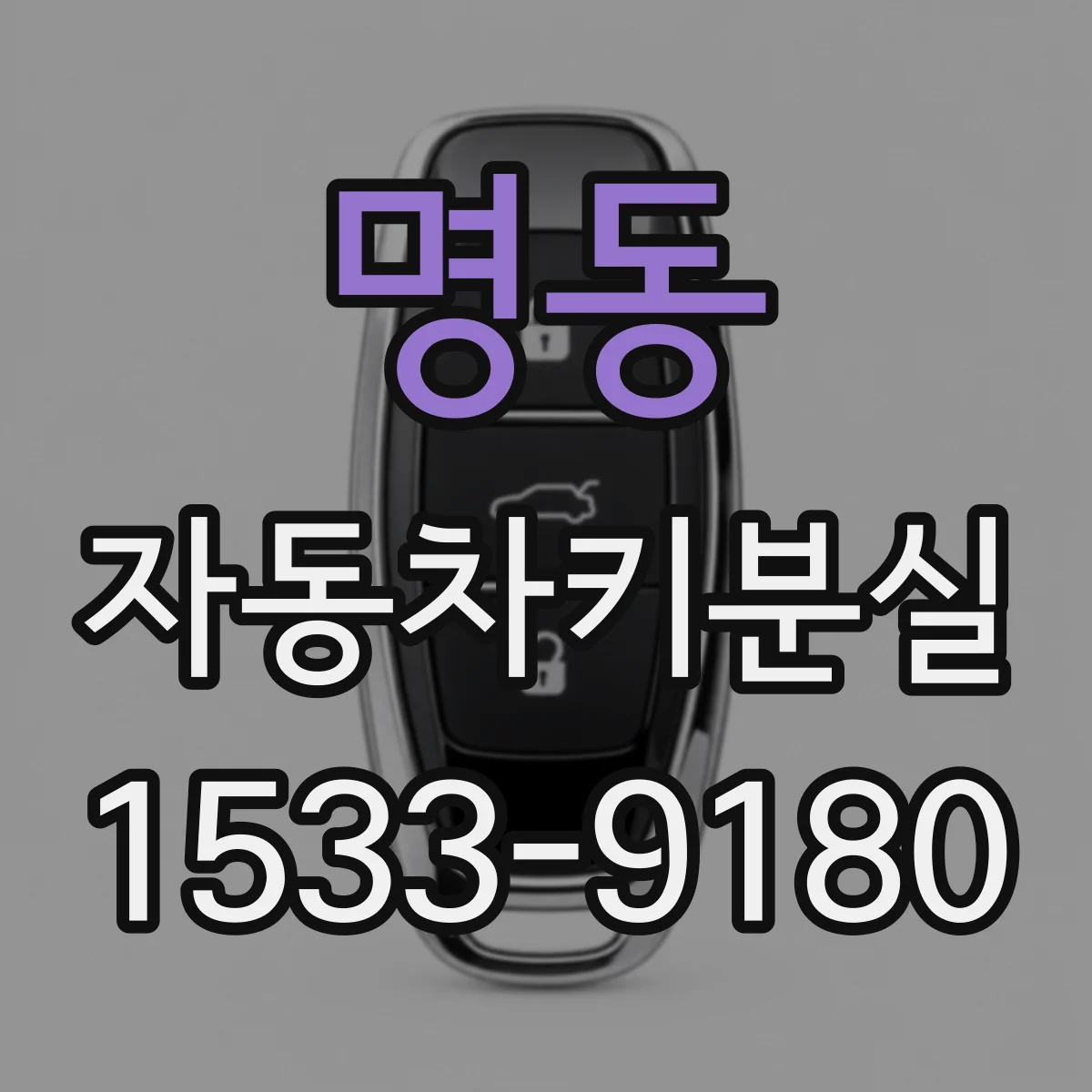 명동 자동차키분실