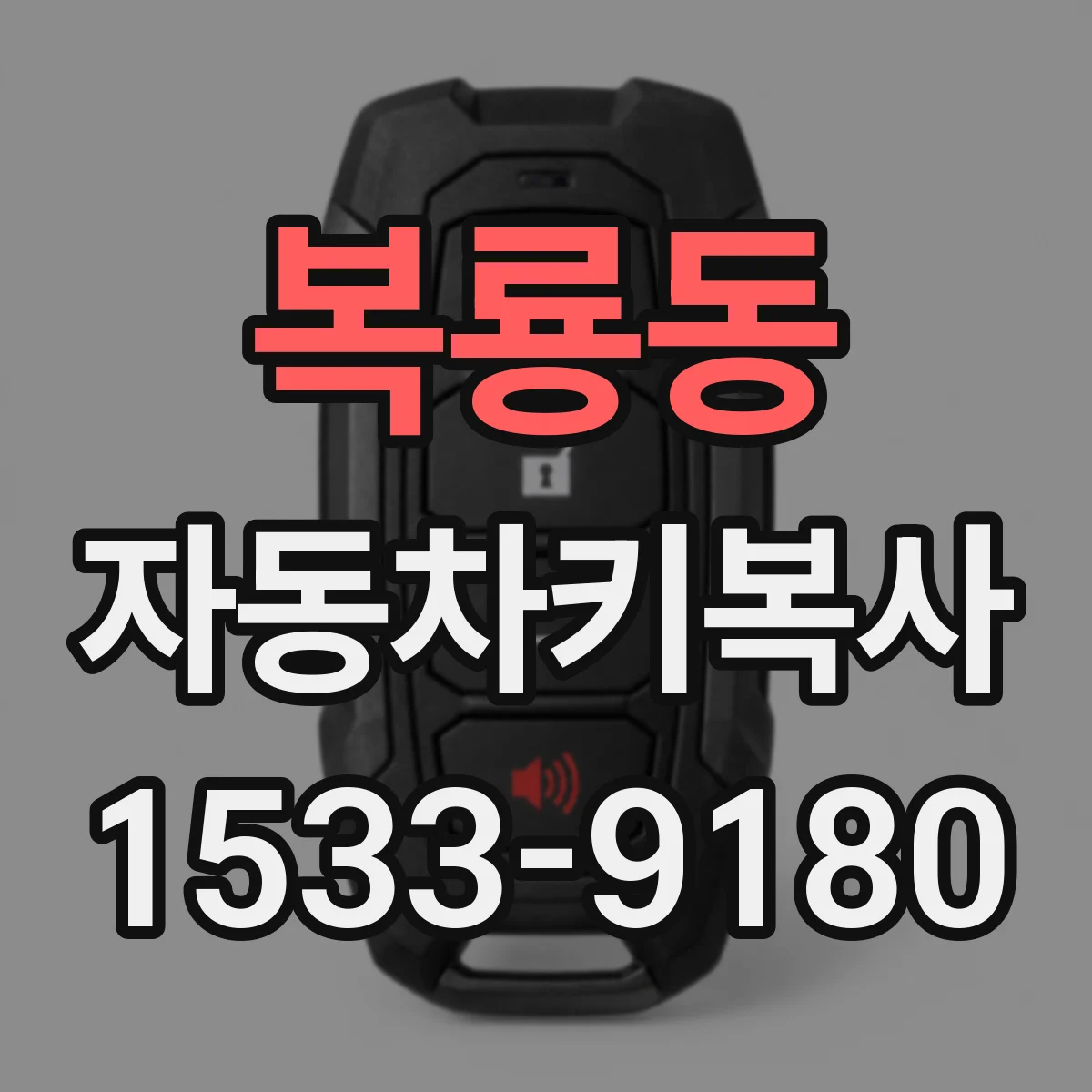 복룡동 자동차키복사