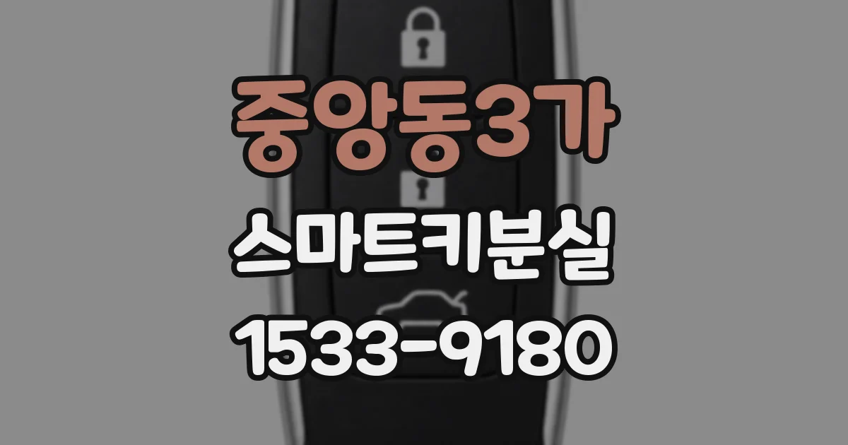 중앙동3가 스마트키분실