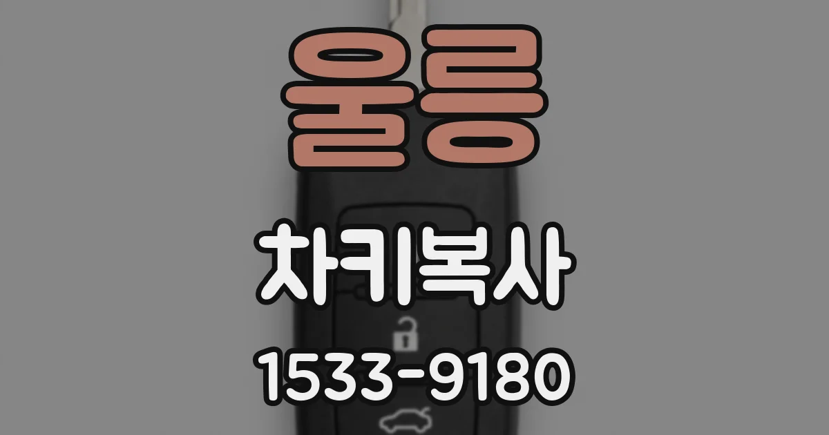 울릉 차키복사