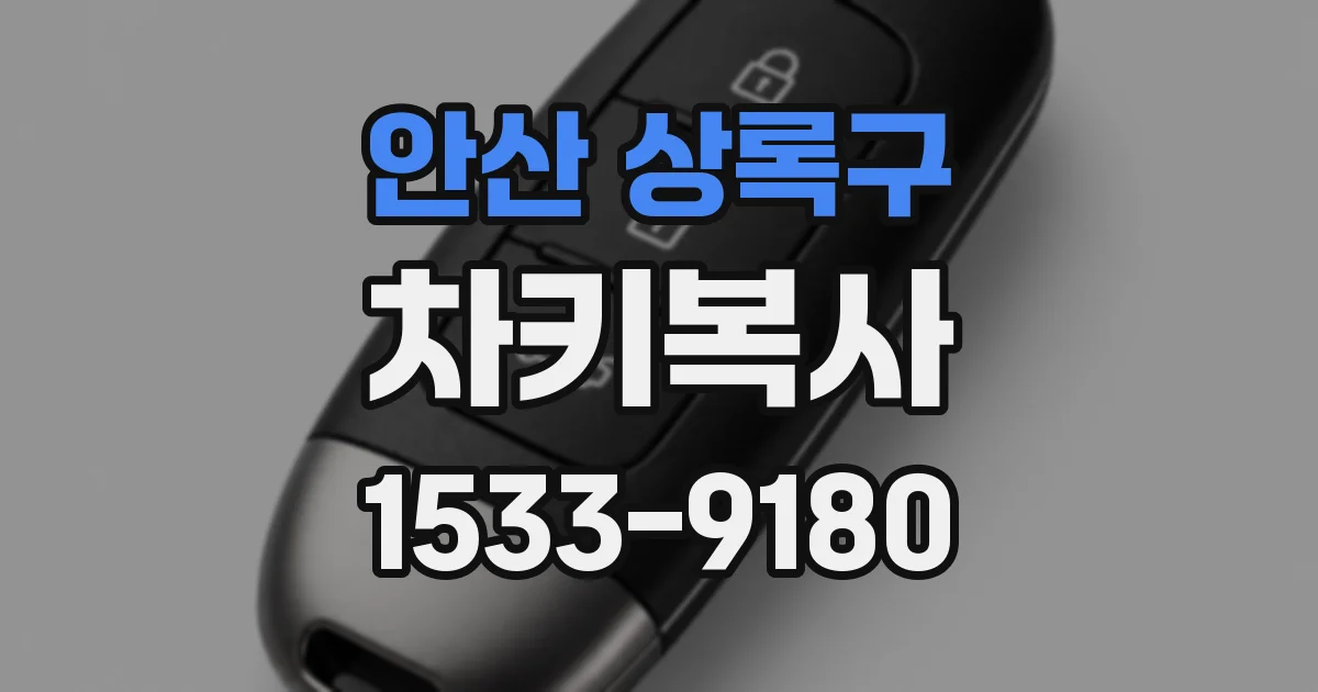 안산 상록구 차키복사