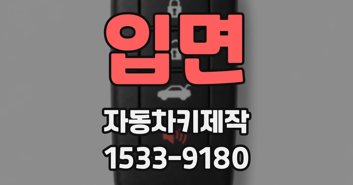 입면 자동차키제작