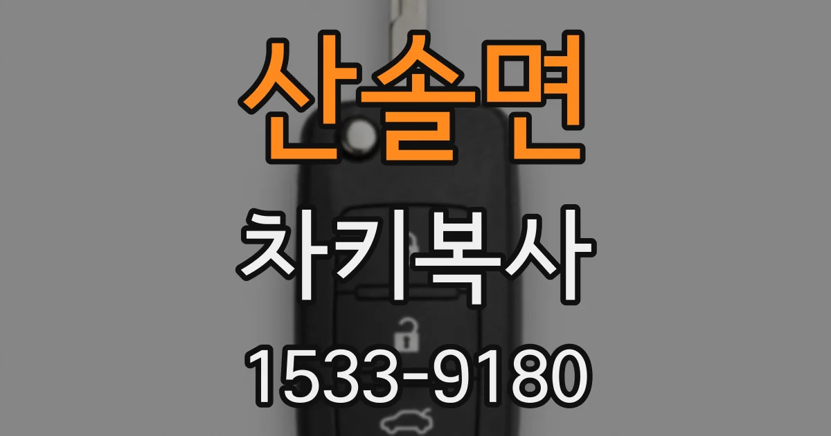 산솔면 차키복사