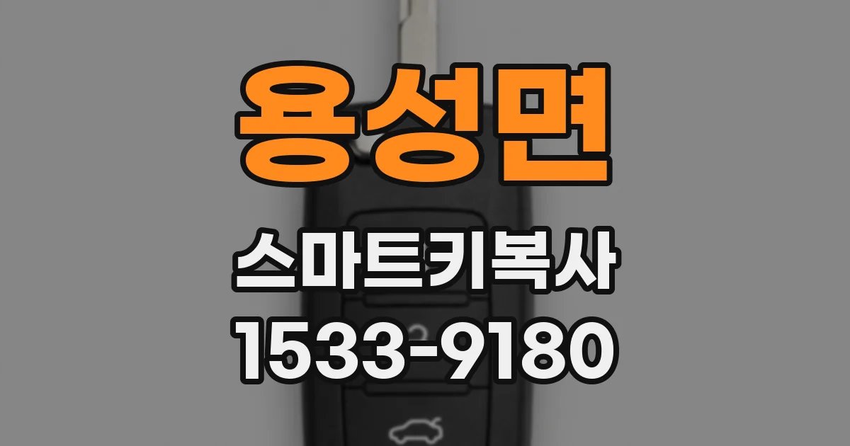 용성면 스마트키복사
