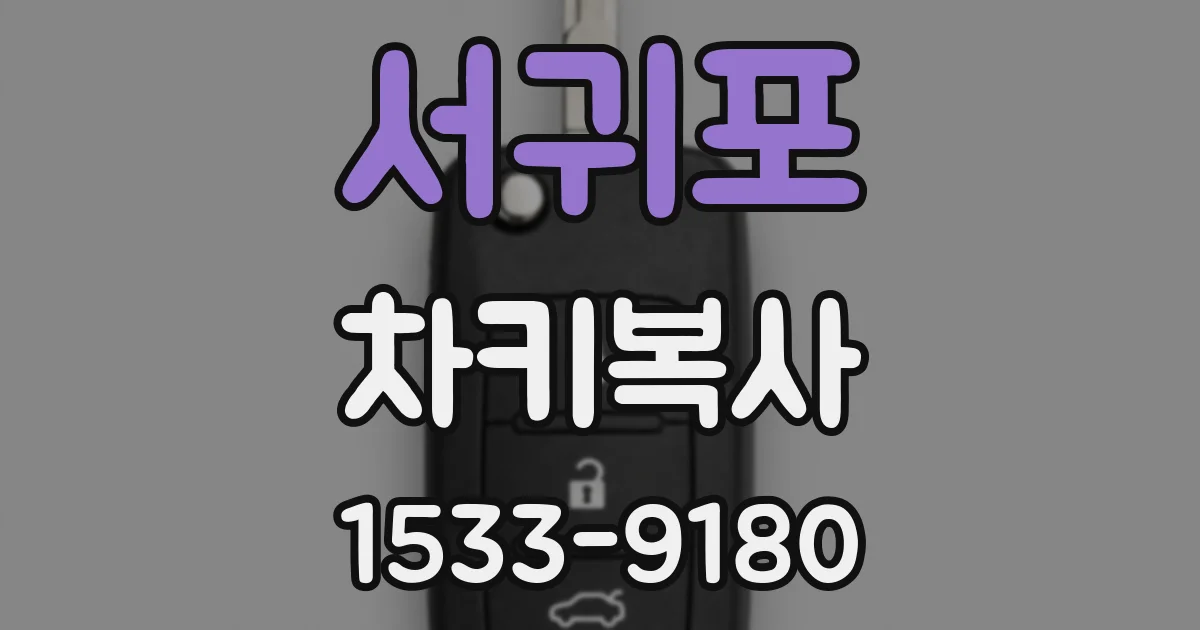 서귀포 차키복사