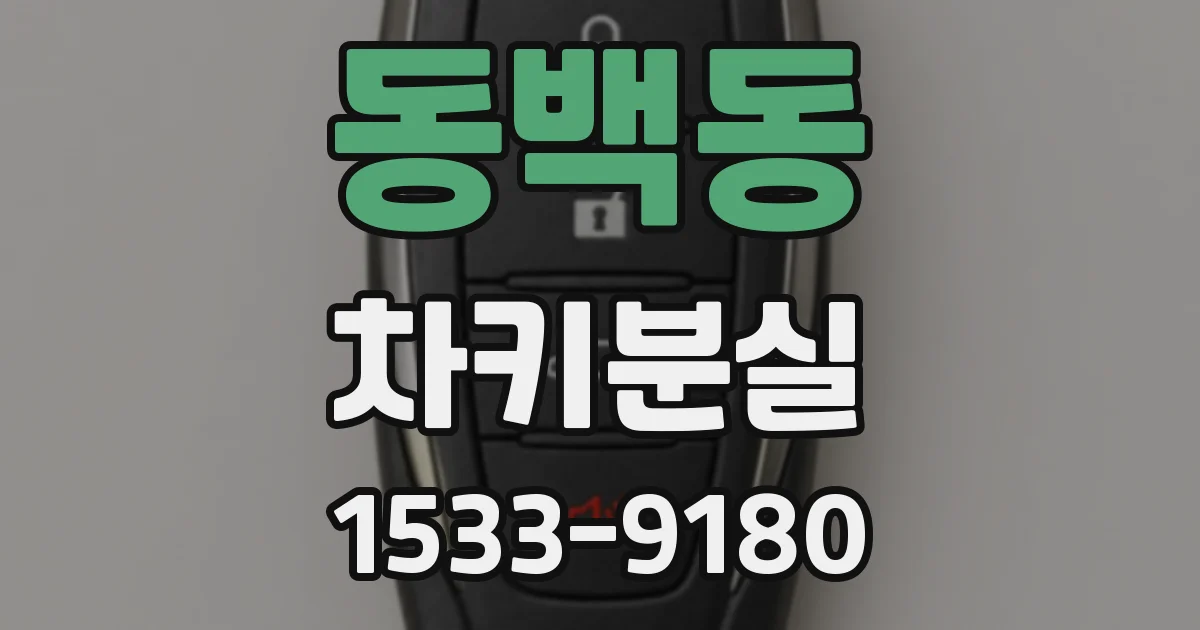 동백동 차키분실