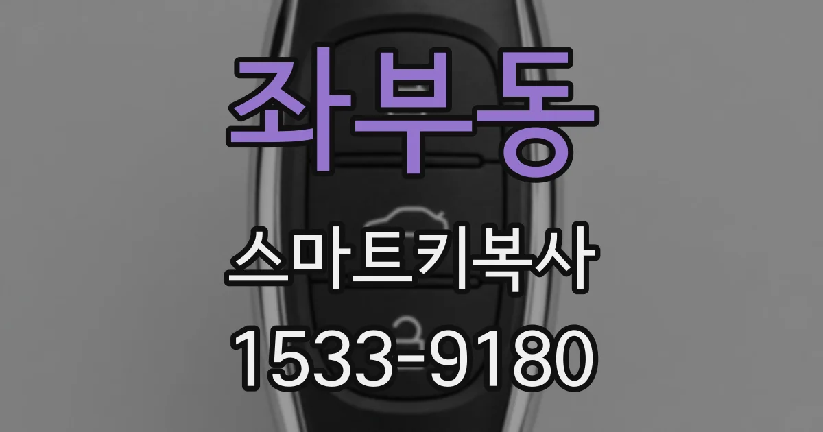 좌부동 스마트키복사